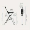 Multifunctional Folding Cane with Stool