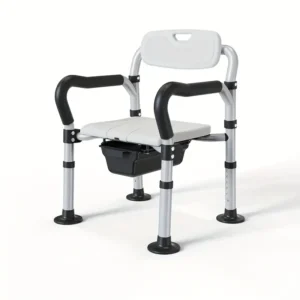 Adjustable Aluminum Shower Toilet Seat